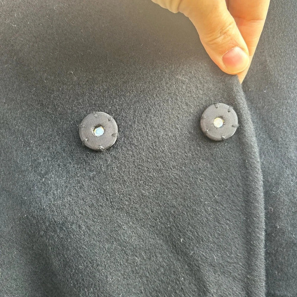 Rick Owens Cashmere Wool Leather Cocoon Coat, size 44 - Picture 7 of 13